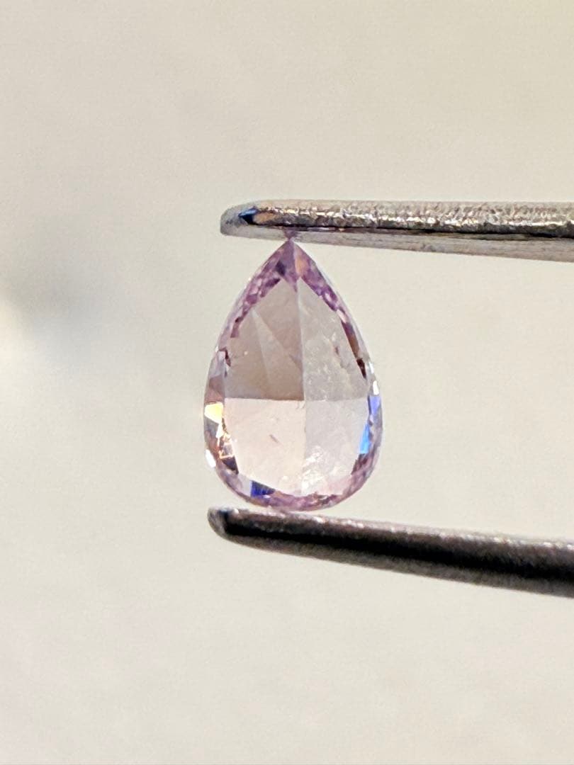 天然ピンクダイヤモンドルース FANCY PINK PURPLE ペアシェープ 天然ピンクダイヤモンドルース FANCY PINK PURPLE ペアシェープ