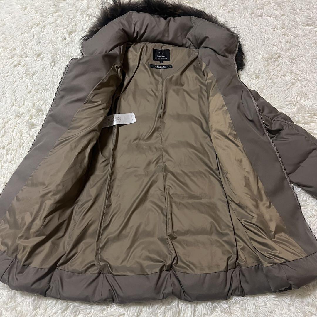 美品　23区　LIMONTA ラクーンファー　ダウンコート　3way イタリア