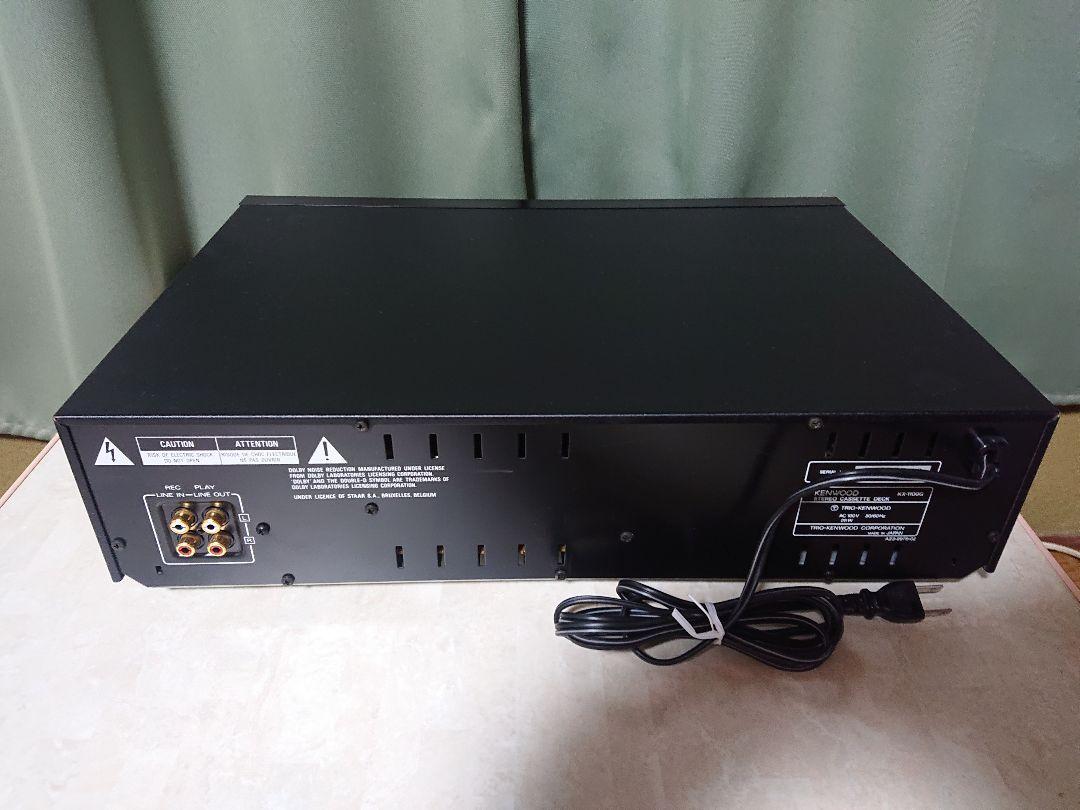3ヘッドKENWOODオーディオステレオカセットテープデッキ再生動作品
