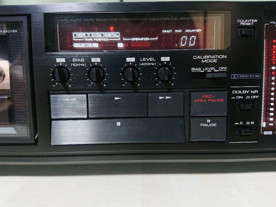 3ヘッドKENWOODオーディオステレオカセットテープデッキ再生動作品