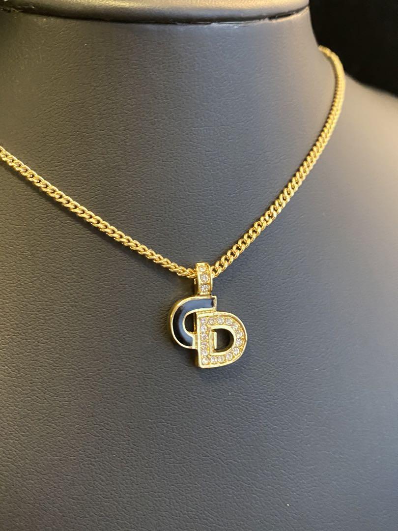 Christian Dior ディオール CD NAVY NECKLACE ネックレス