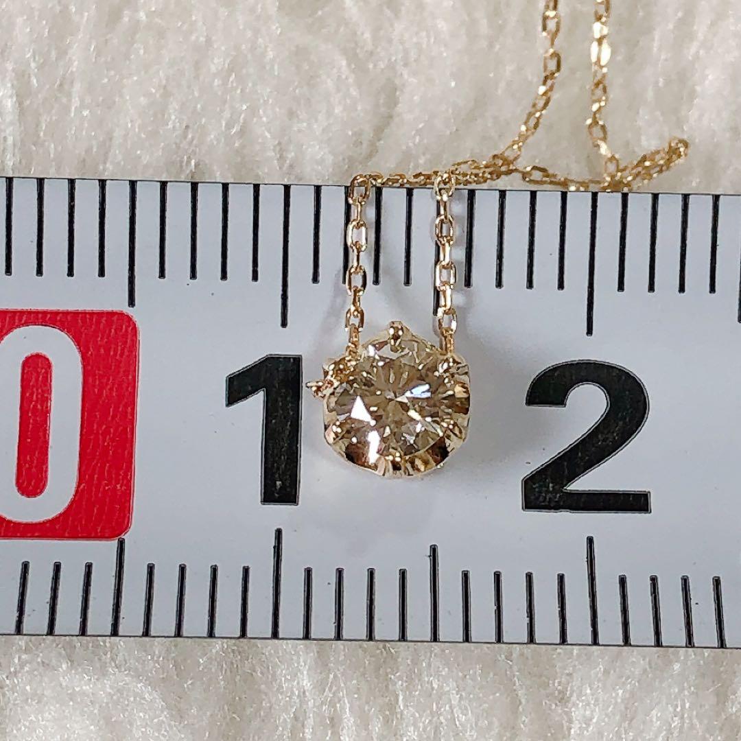BLOOM K10 0.20ct 一粒ダイヤモンド　ネックレス　イエローゴールド