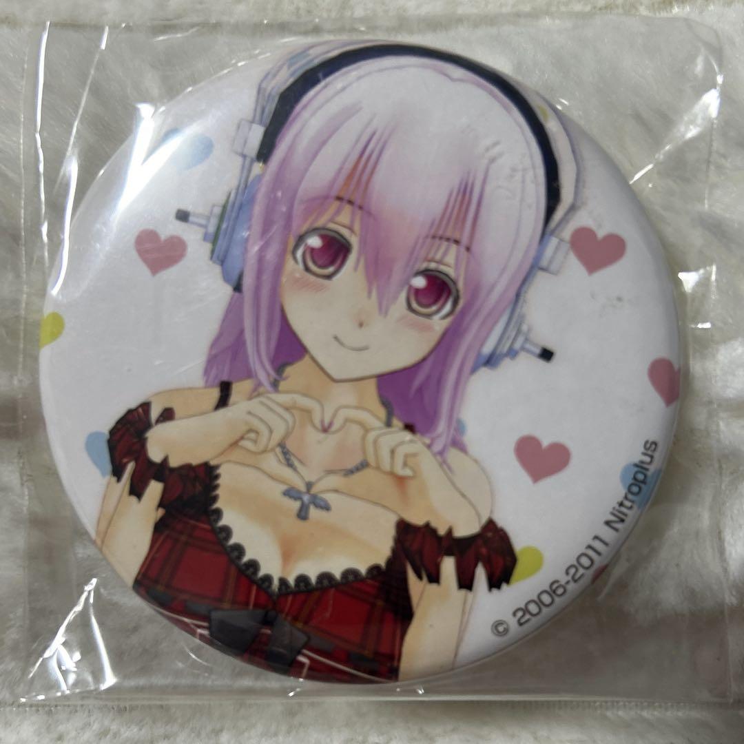 激レア　すーぱーそに子 ハート　缶バッチコレクション
