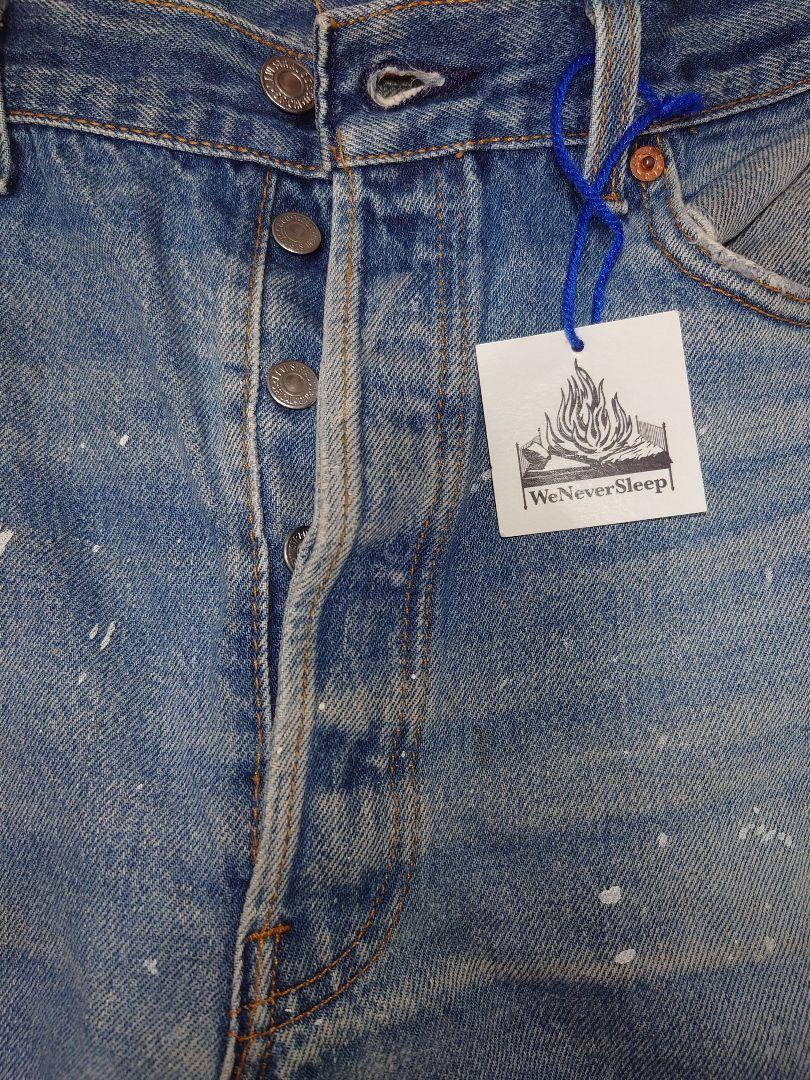 希少初期 innocence ny 501再構築スーパースキニーペンキデニム36