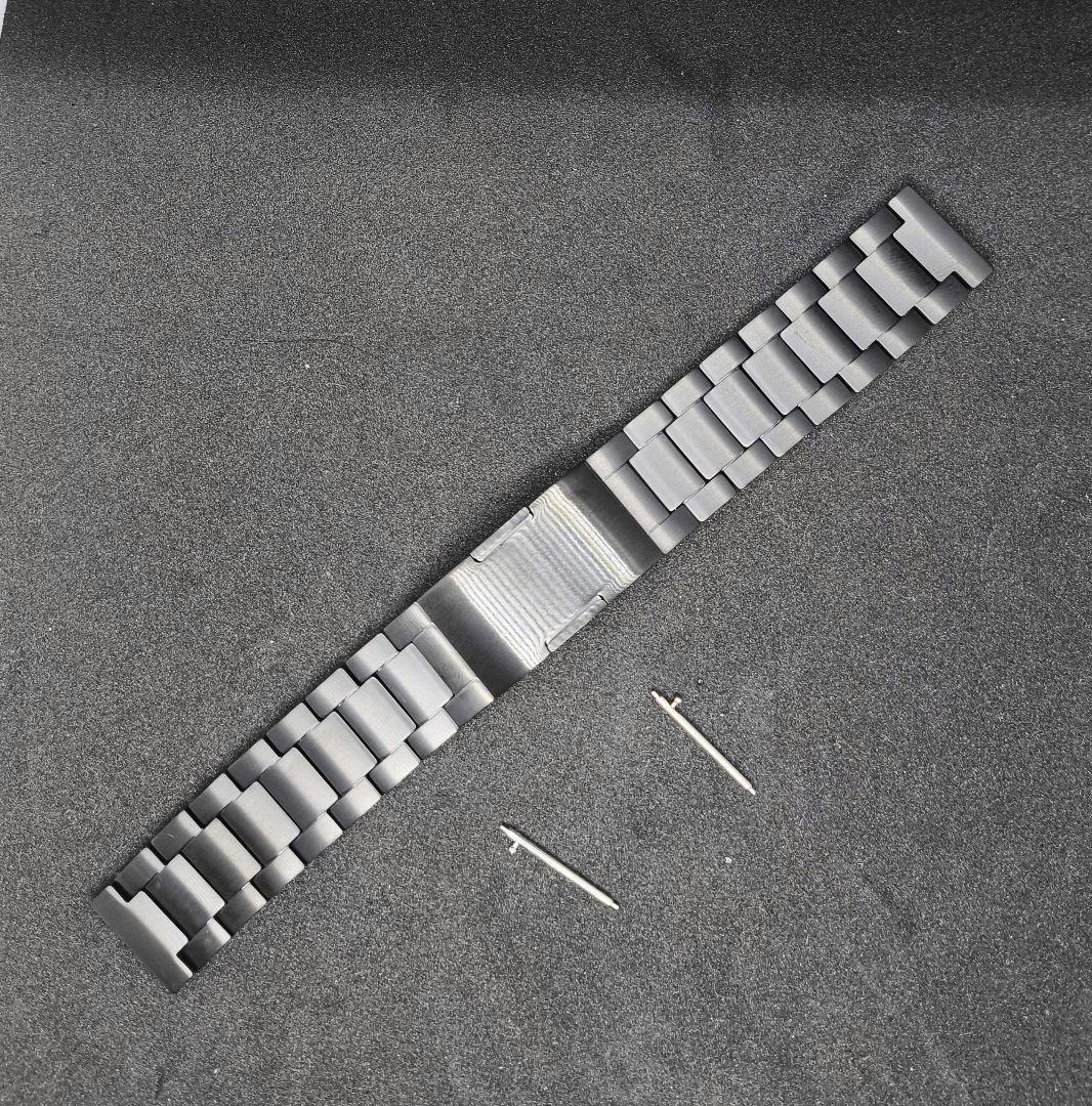チタンバンド　20mm 　ブラック　簡単コマ調整