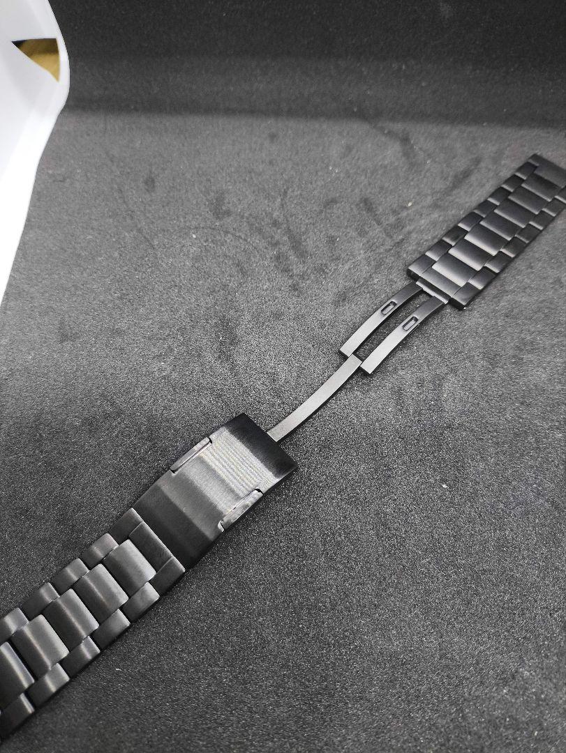 チタンバンド　20mm 　ブラック　簡単コマ調整