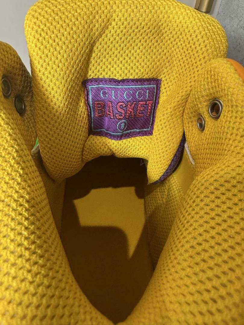 unde GUCCI マルチカラー ハイカットバスケットシューズ