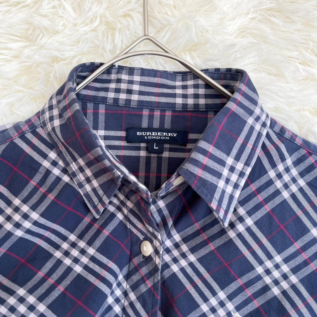 【高級】BURBERRY バーバリー ノバチェック Vネック 半袖 ホースロゴ BURBERRY BLUE LABEL - 【高級】BURBERRY バーバリー ノバ