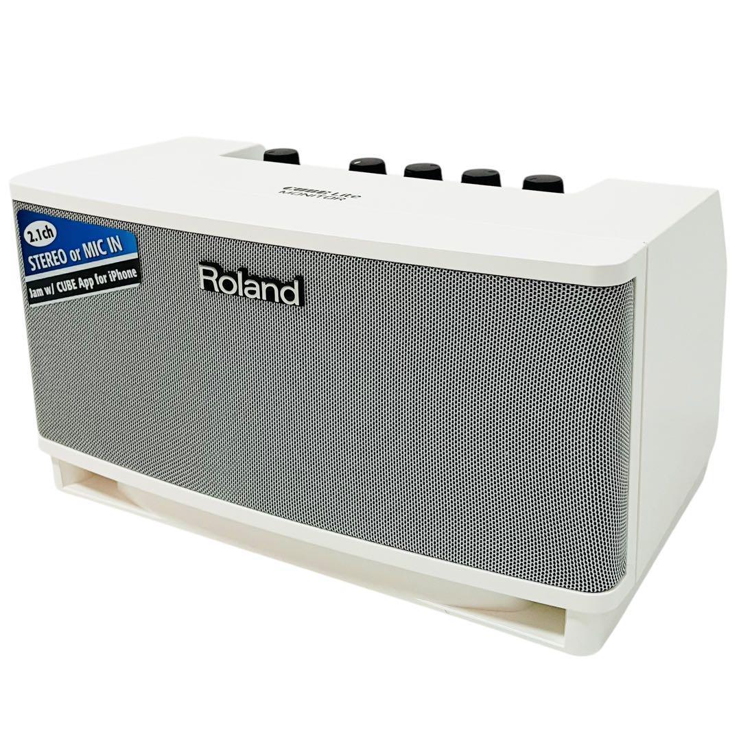 【美品】 ローランド ステレオ モニター・ アンプ CUBE-LM-WH