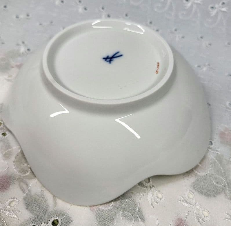 未使用近✨希少✨マイセン ピンクローズ 薔薇 ボウル 深皿 プレート