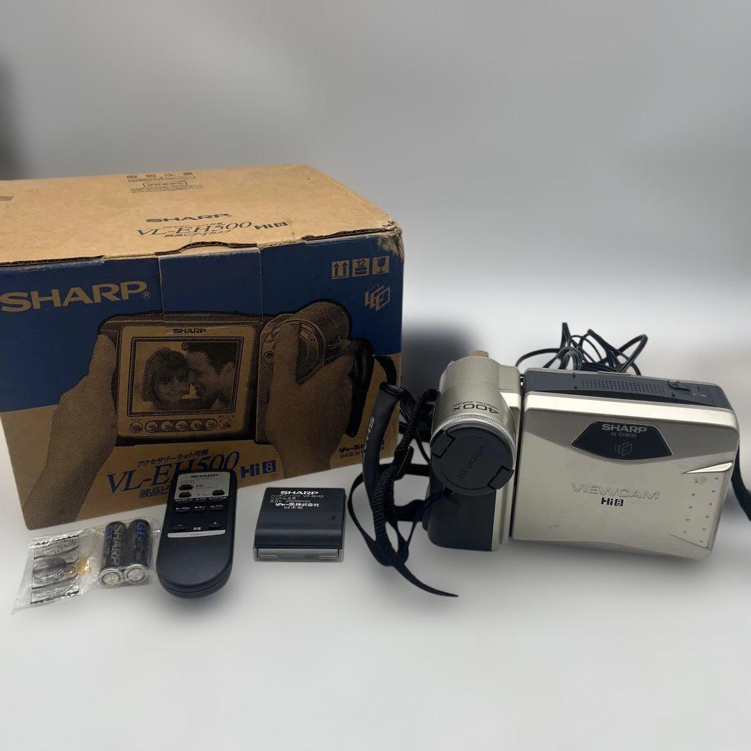 SHARP Hi8 ビデオカメラ VL-EH500本体と付属品 SHARP VL-EH500 ビデオカメラ - メルカリ