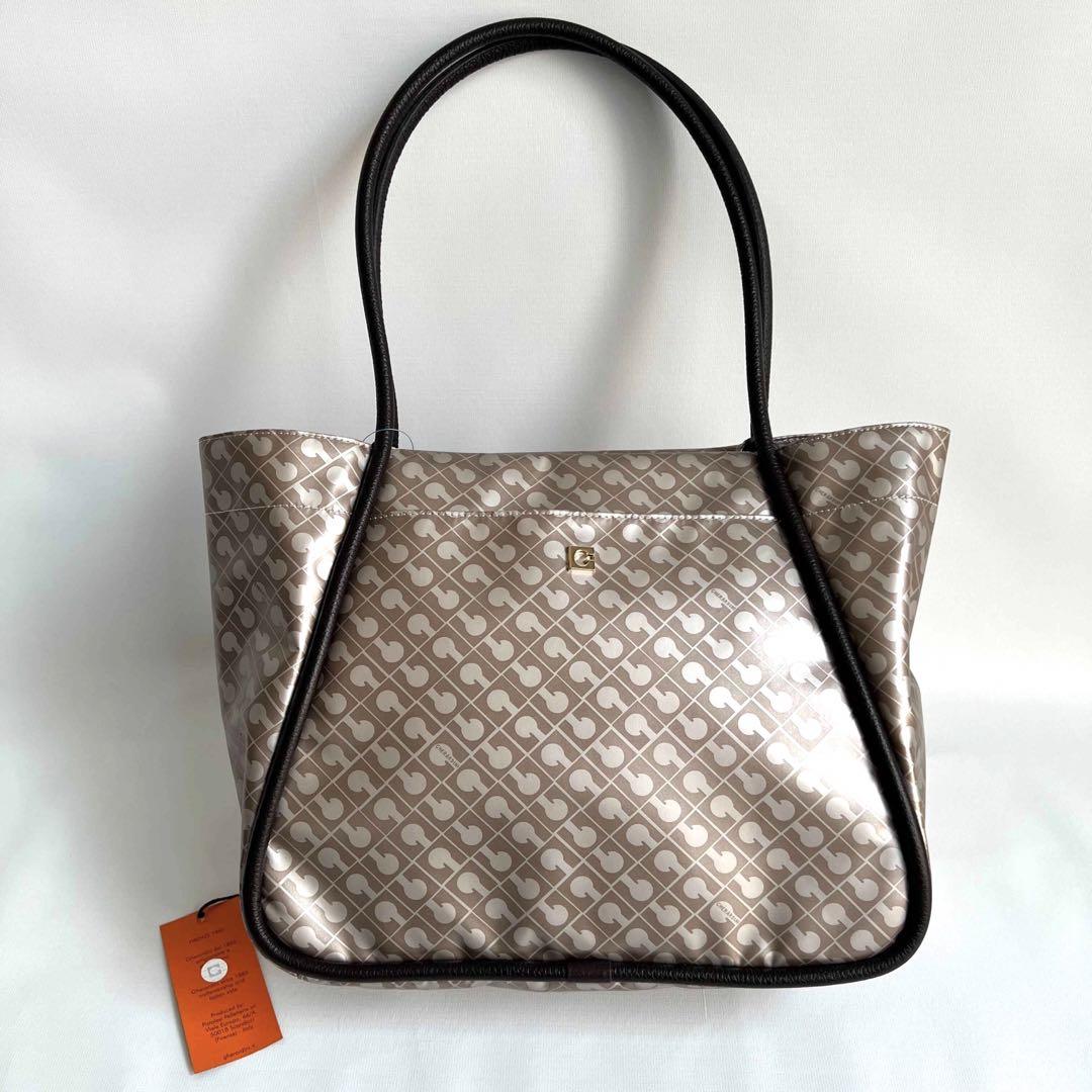 美品】ゲラルディーニソフティトートバッグ軽量茶/ベージュ