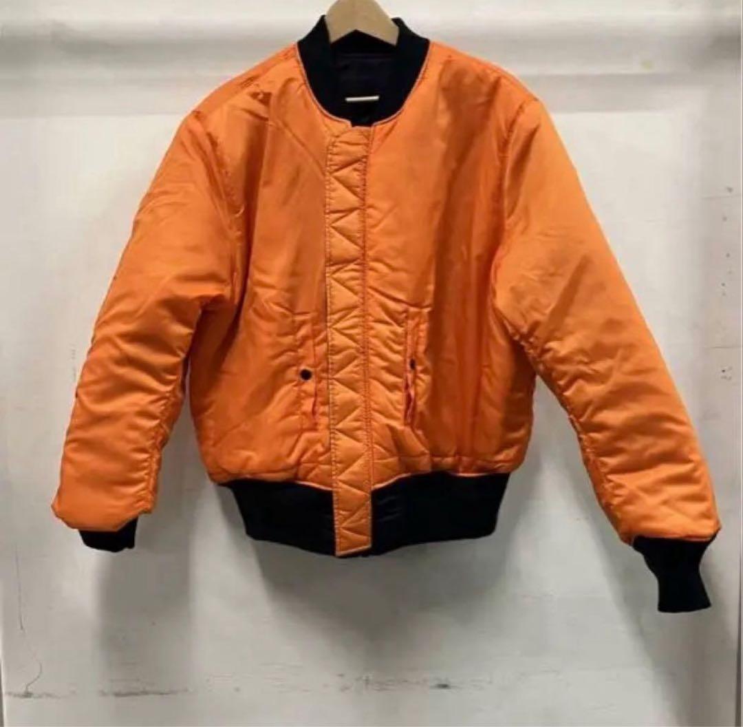 MA-1スタイル ナイロンジャケット ネイビー Alpha フライトジャケット