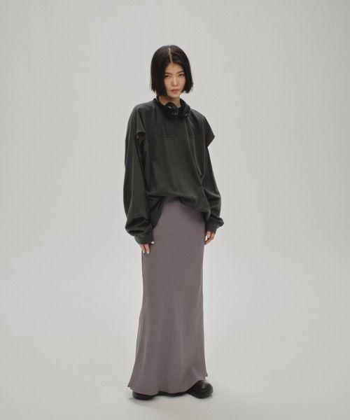 Sleeve Slit Long T-shirts　ロングTシャツ