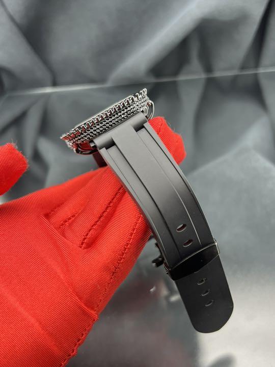 アップルウォッチ用カスタムベゼルディープラバーベルトセット