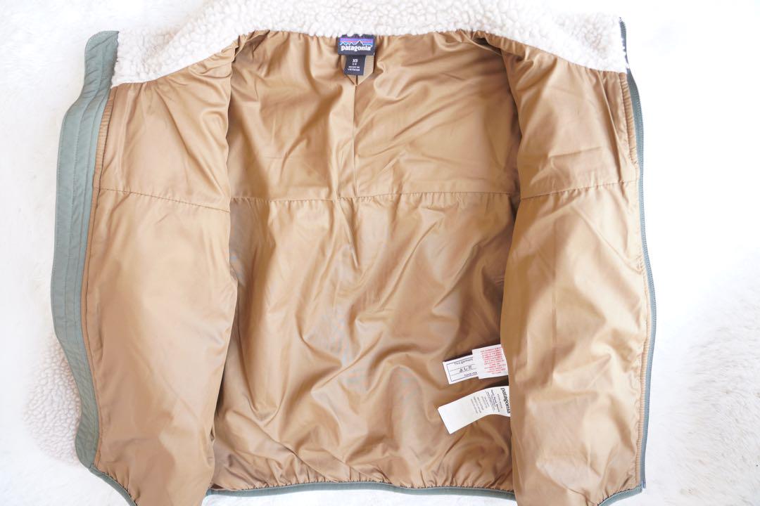 極美品 パタゴニア ボアフリース レトロX キッズXS ベージュ