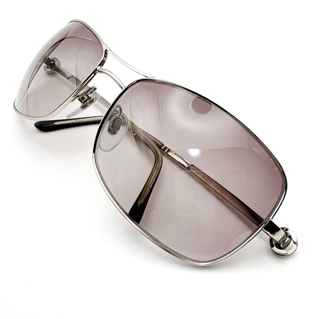 希少✨【BVLGARI】ブルガリ B-zero ロゴ サングラス ブラウン