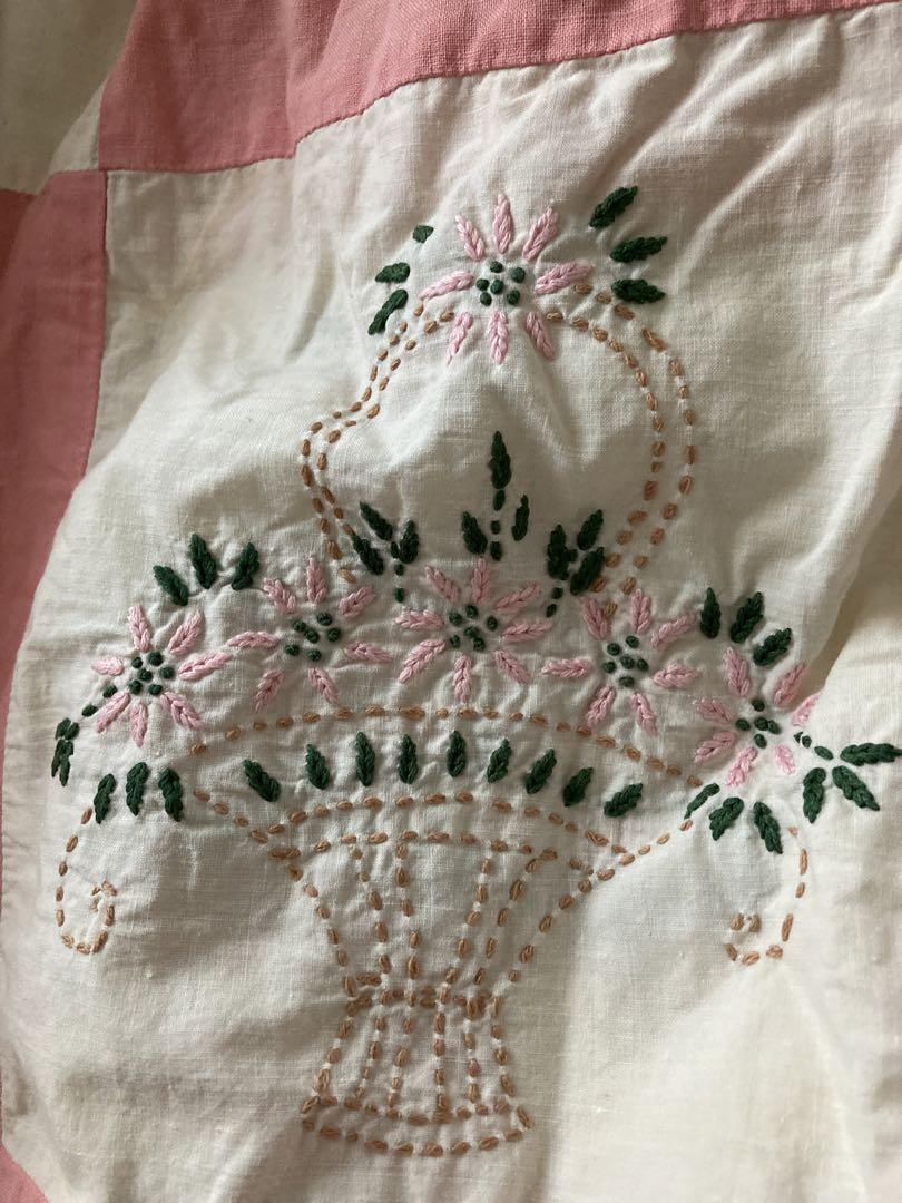 美しい アンティークお花刺繍クロス ヴィンテージ コレクション コレクション