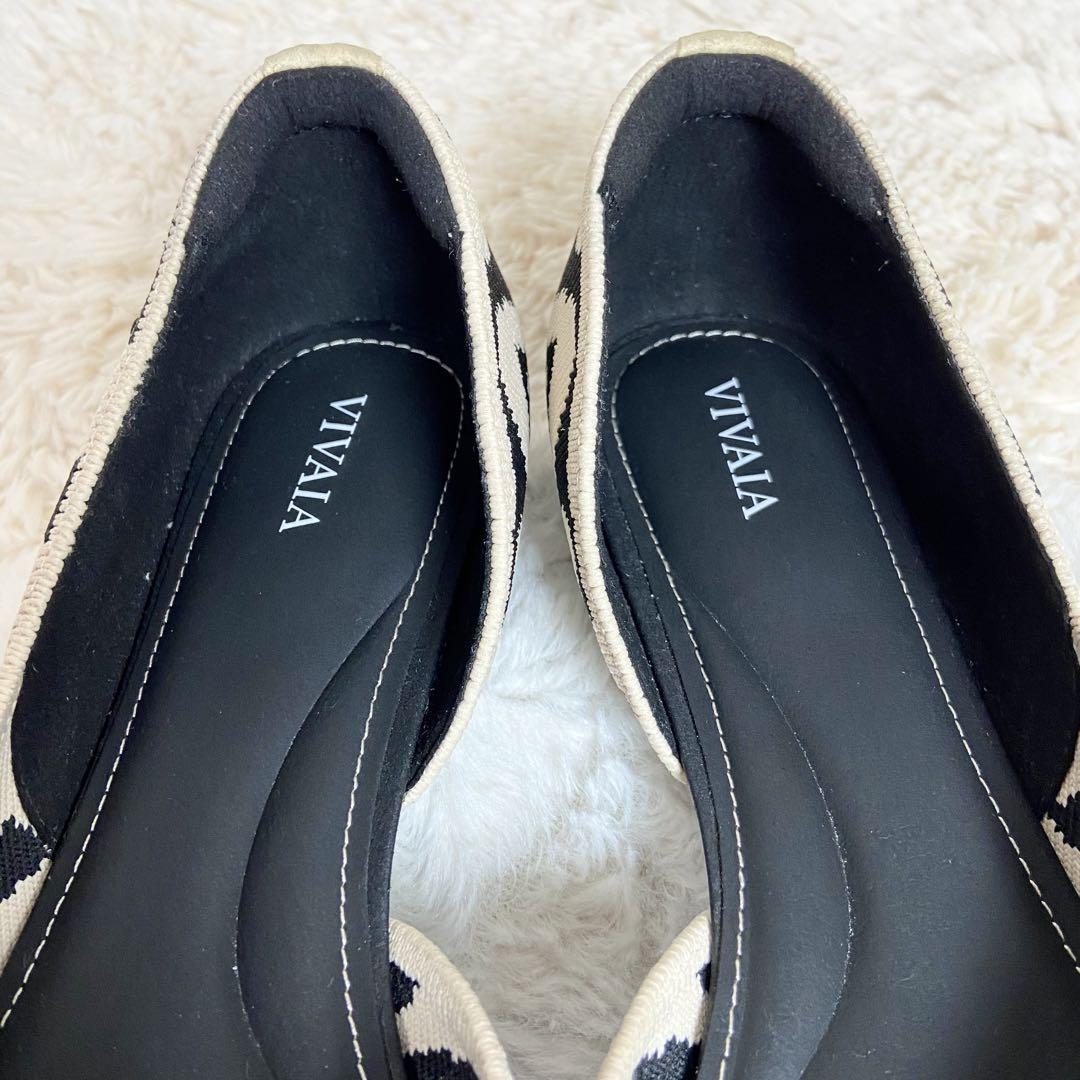 【ほぼ新品】VIVAIA Melia2 ポインテッド Vカットフラットシューズ