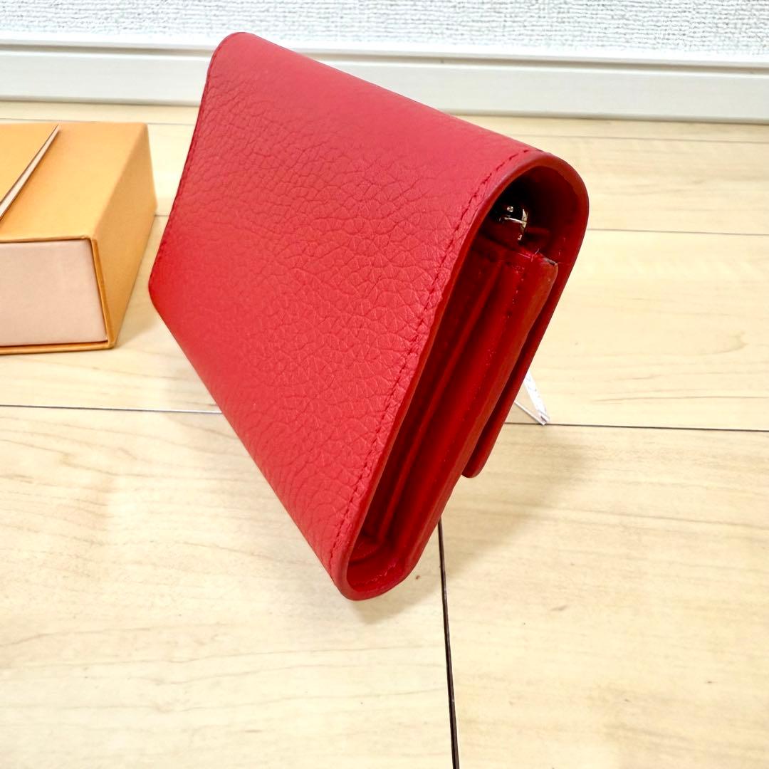【美品】ルイ・ヴィトン ポルトフォイユ・カプシーヌ 三つ折り財布