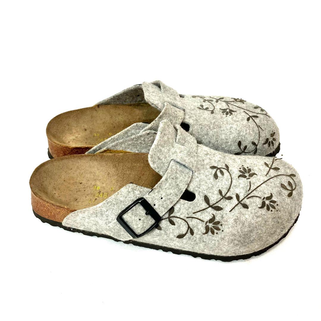 BIRKENSTOCK ビルケンシュトック グレーボストン24.5センチ