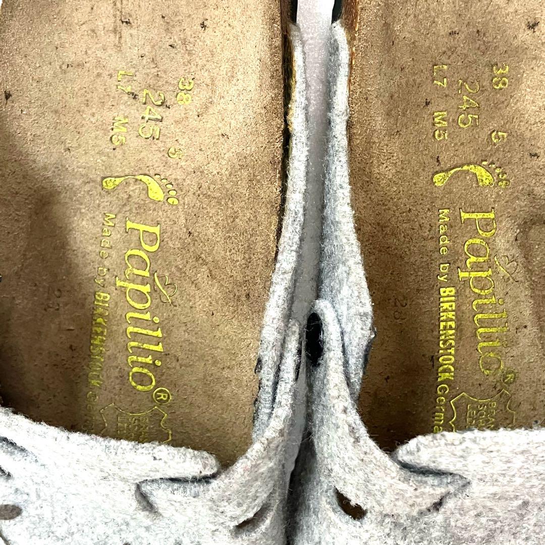 BIRKENSTOCK ビルケンシュトック グレーボストン24.5センチ