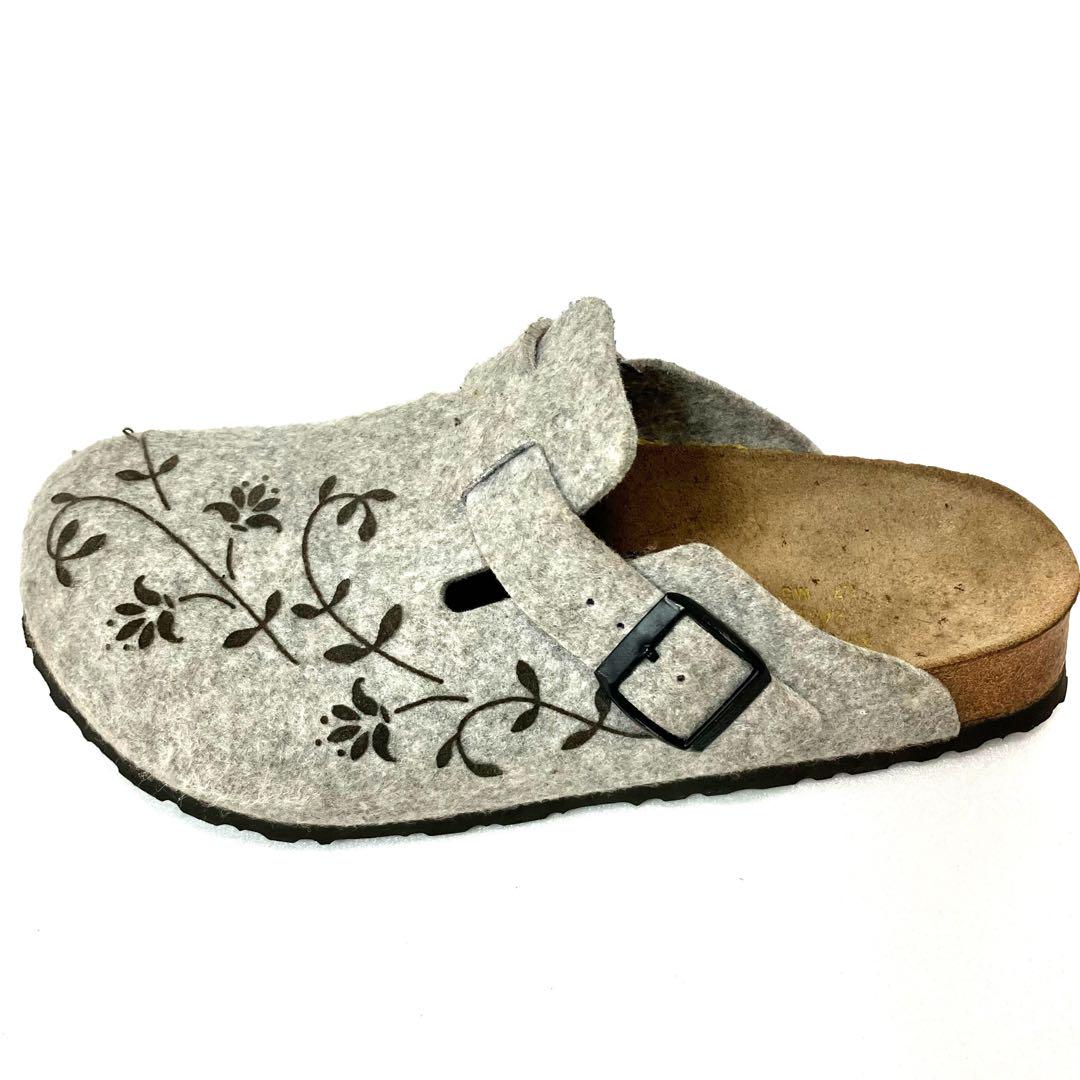 BIRKENSTOCK ビルケンシュトック グレーボストン24.5センチ