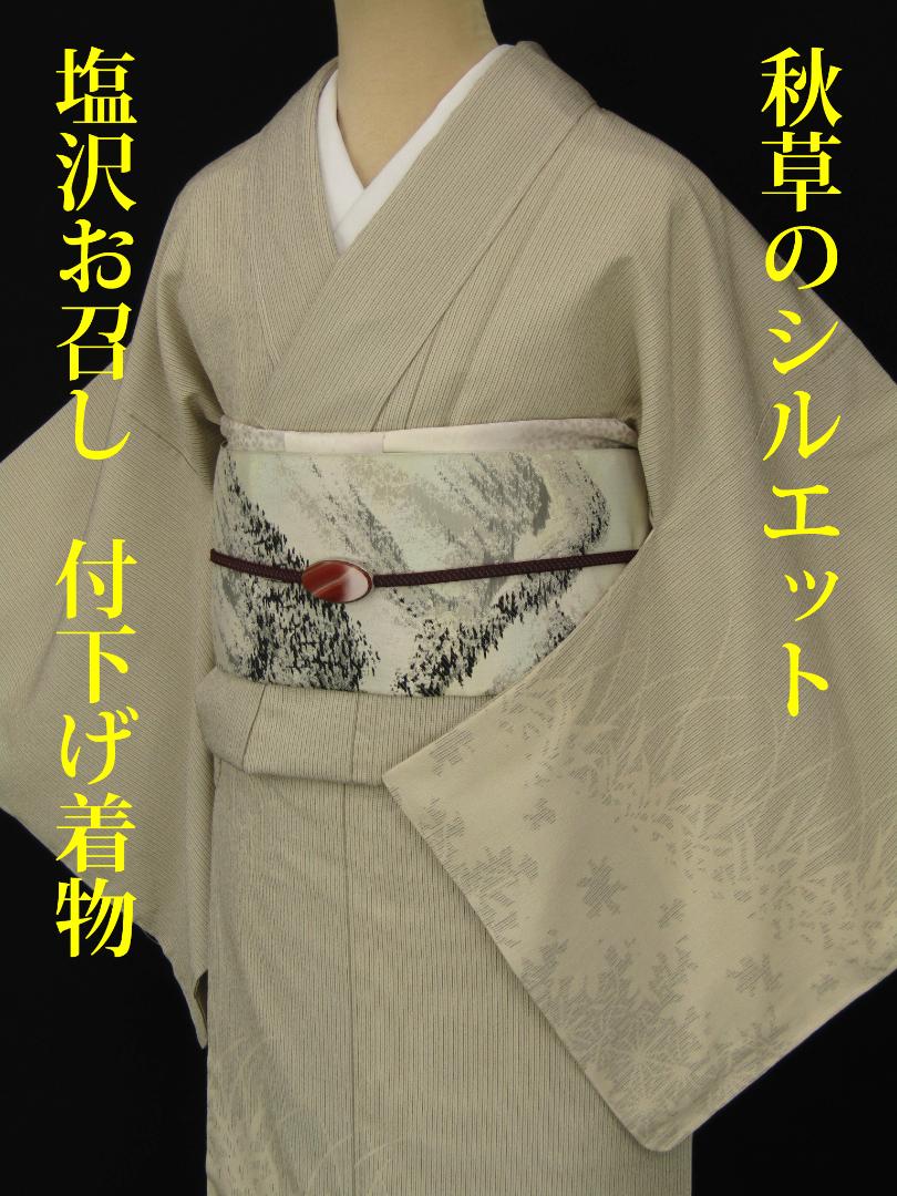 メルカリ 塩沢お召し 付 着物 秋草のシルエット 正絹 亜麻色 身丈158 No3 27 600 中古や未使用のフリマ メルカリ 塩沢お召し 付 着物 秋草のシルエット 正絹 亜麻色 身丈158 No3 27 600 中古や未使用のフリマ