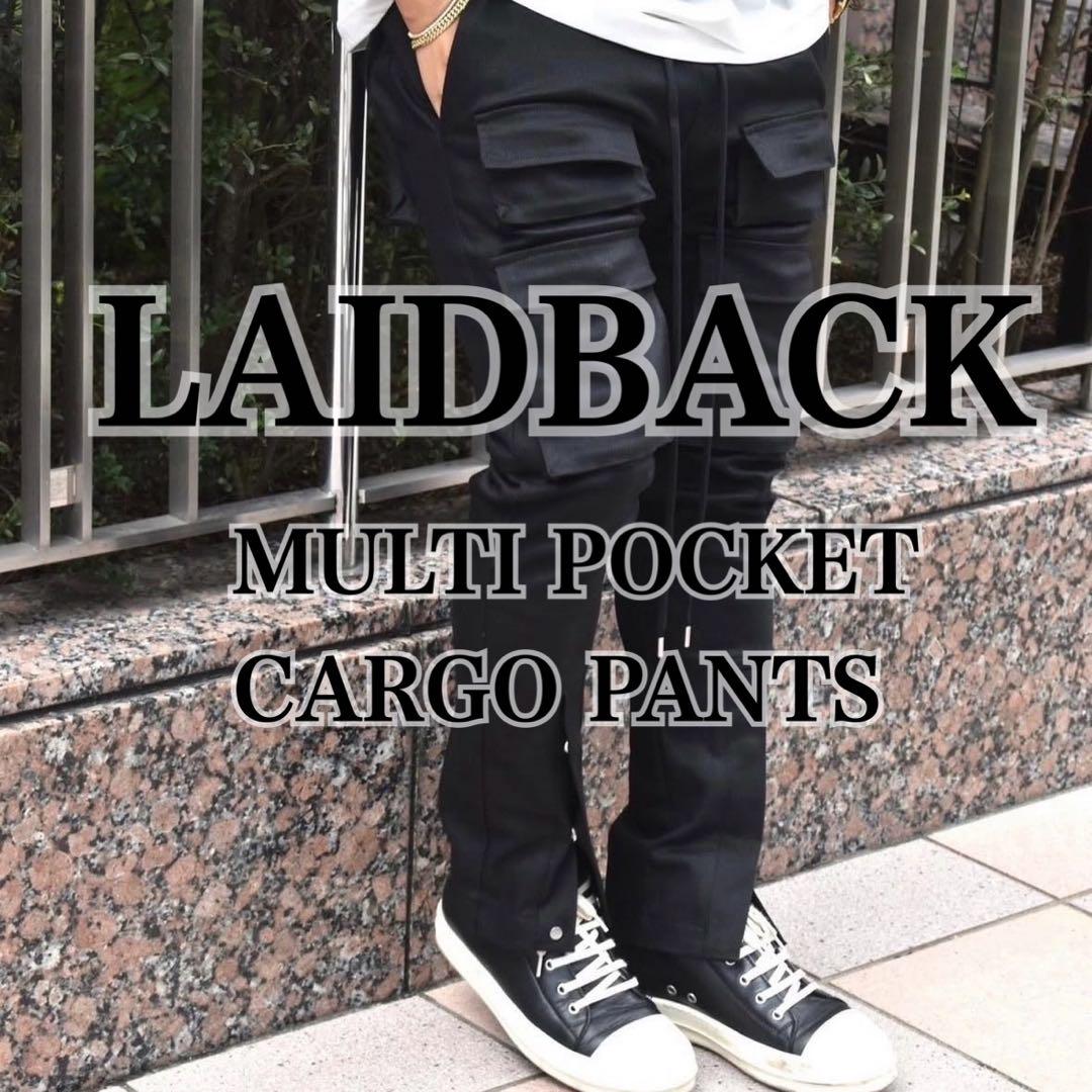 完売品✨日本製 LAID BACK レイドバック カーゴパンツ 黒 M