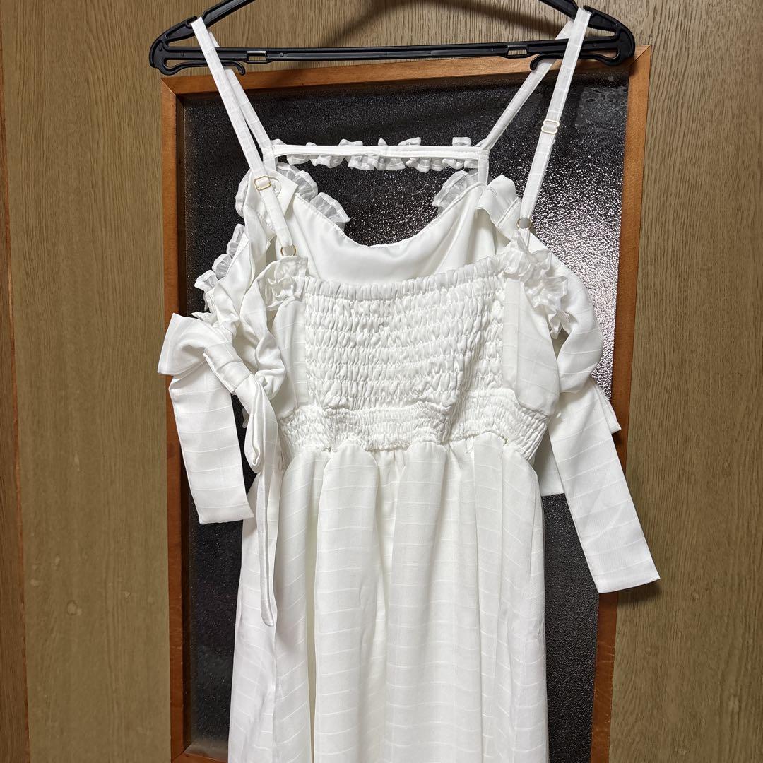 ワンピース Rose Muse sheer plaid ribbon cami o/p sheer plaid ribbon cami o/p – BUNNY APARTMENT