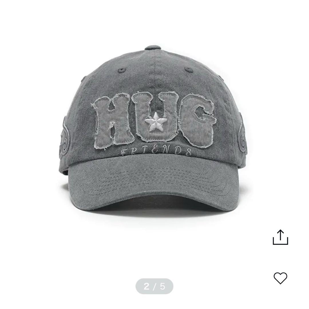HUG YOUR SKIN Hug Friends Cap(Charcoal)