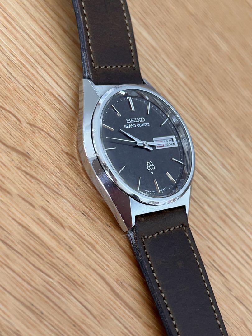 グランドクォーツ　文字盤汚れ無し　稼働品