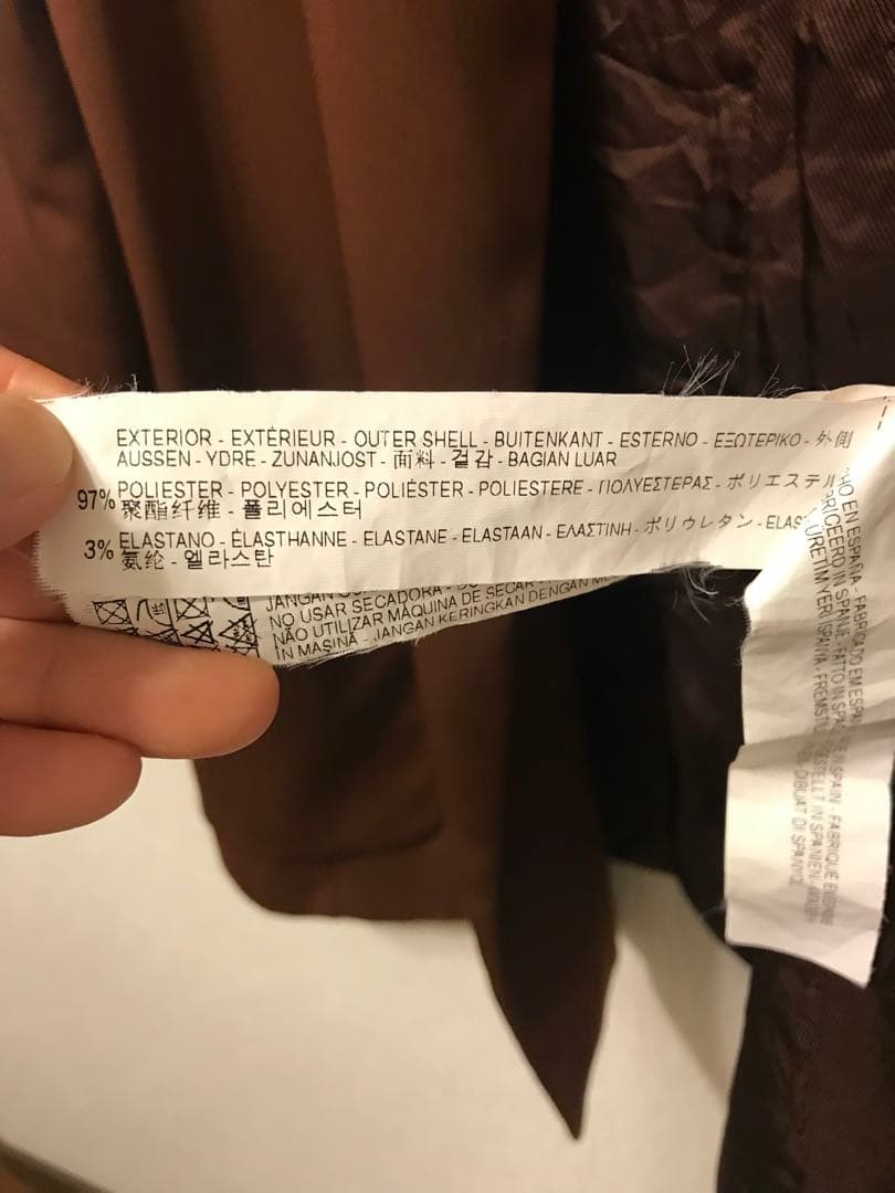 超人気高品質ZARA ザラ ジャケット S 茶 7分袖 アウター | scbia.com