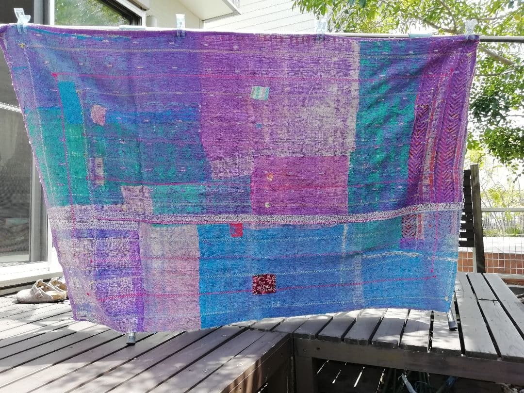 税込】 03❁︎ヴィンテージ カンタキルト ラリーキルト マルチカバー