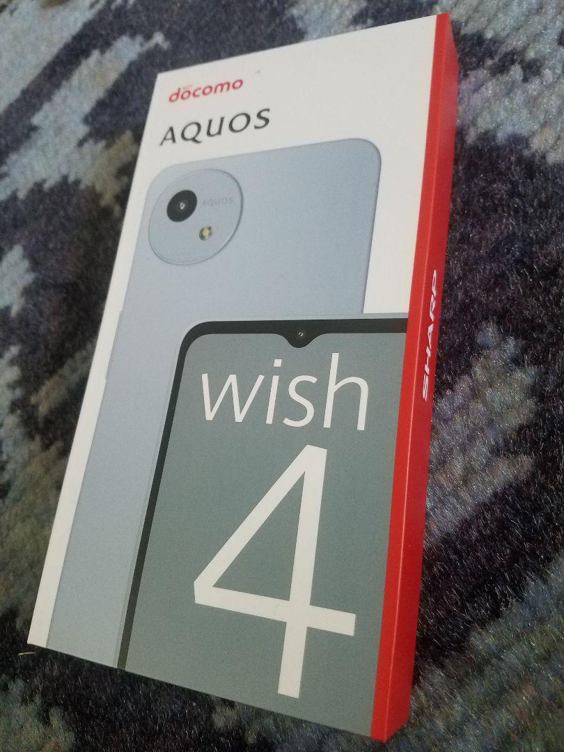 AQUOS wish4 docomo　ブルー　新品未使用