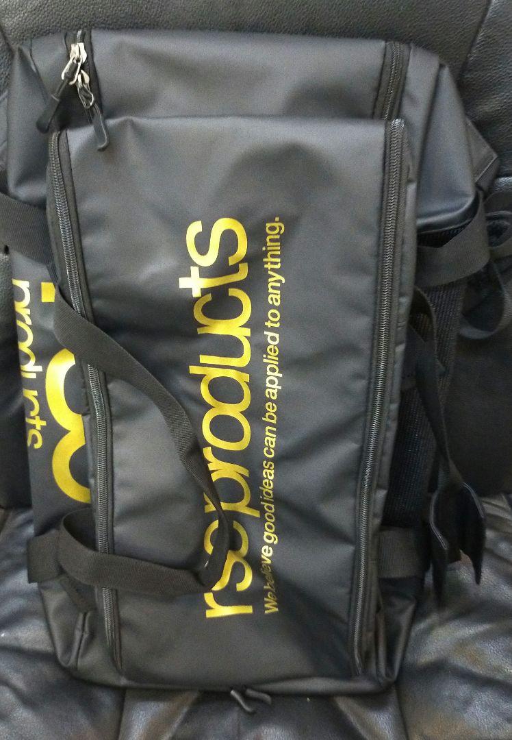 rscproducts ボストンバッグ ブラックxゴールド