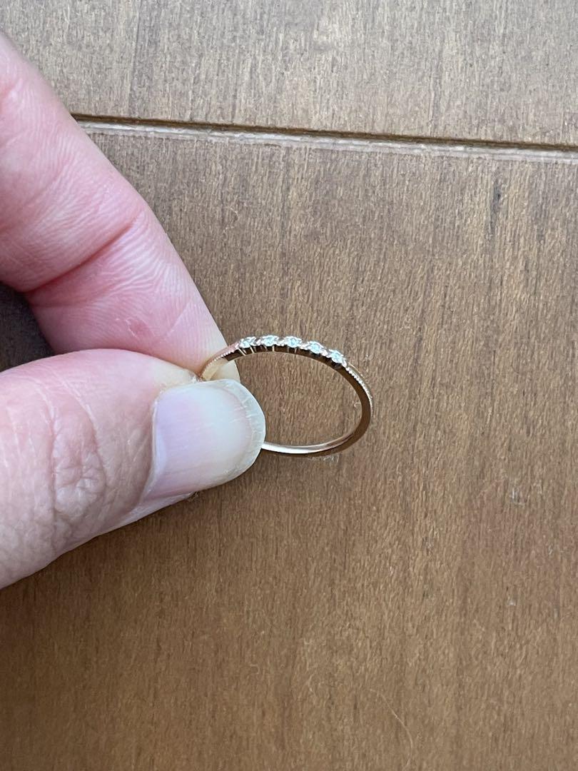 agate 18kダイヤリング