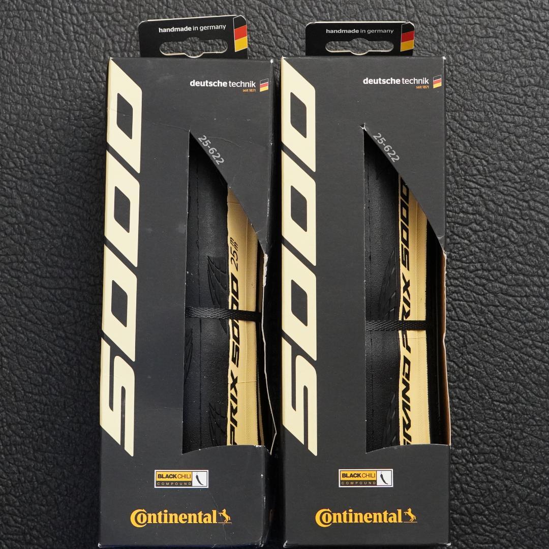 コンチネンタル GP5000 25C クリームサイド2本セット 当日発送