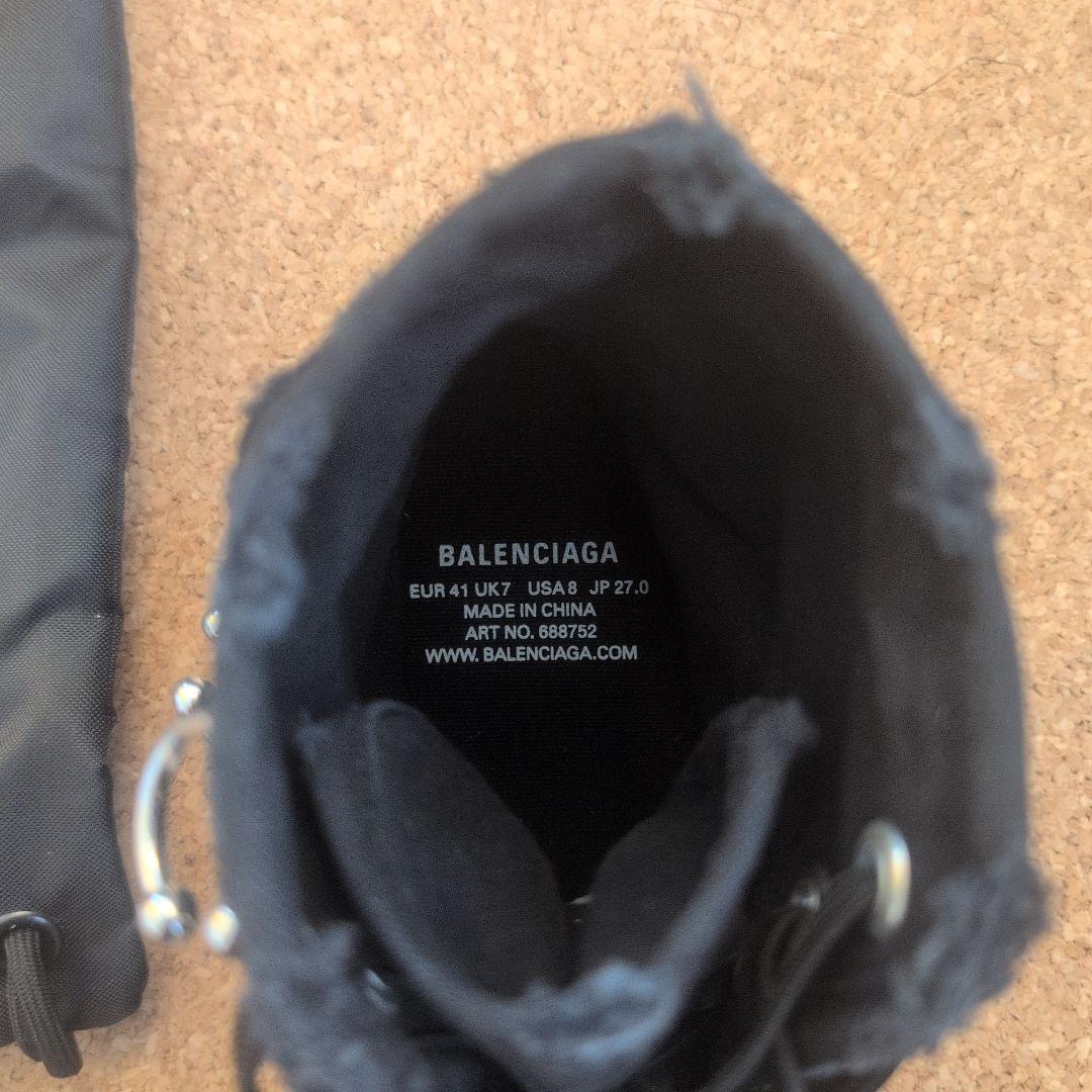 BALENCIAGA ブラック ハイカットスニーカー 収納袋付き