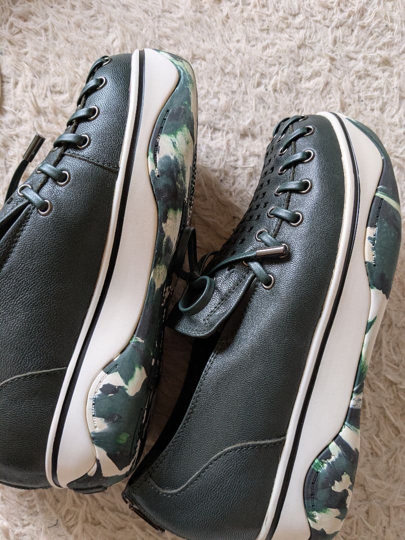 美品 センソユニコ　t.b スニーカー ダークグリーン 23.5cm