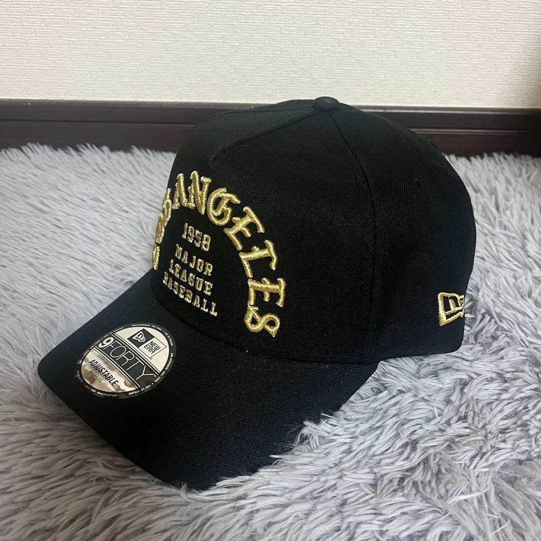ドジャース LA ニューエラ キャップ 帽子 スカル ガイコツ A FRAME