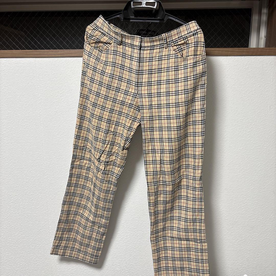 Burberrys チェック柄スラックス 40