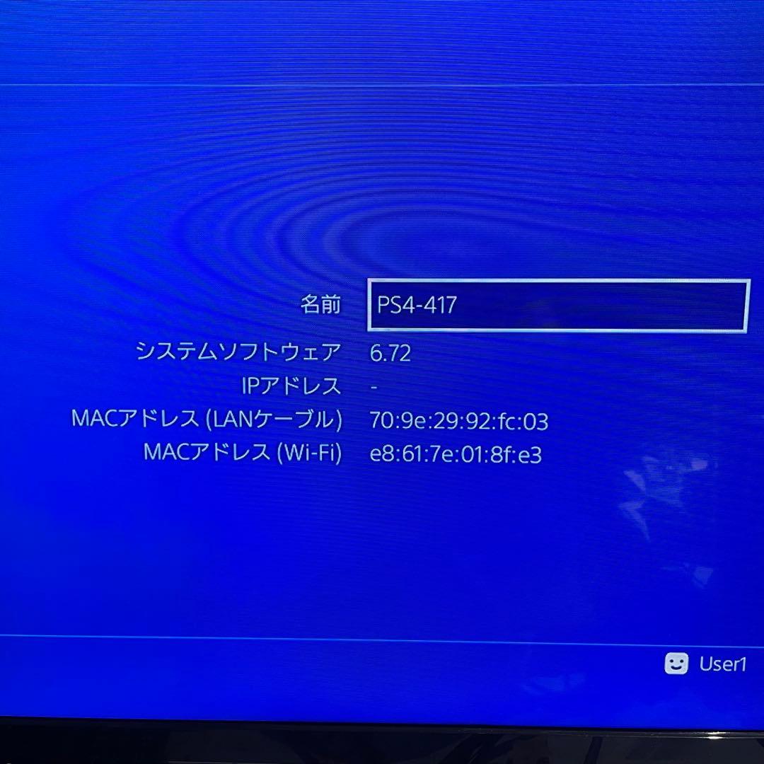 動作良好 PS4 CUH-1000A 本体 500GB FW6.72PlayStation4 UP786_INFO