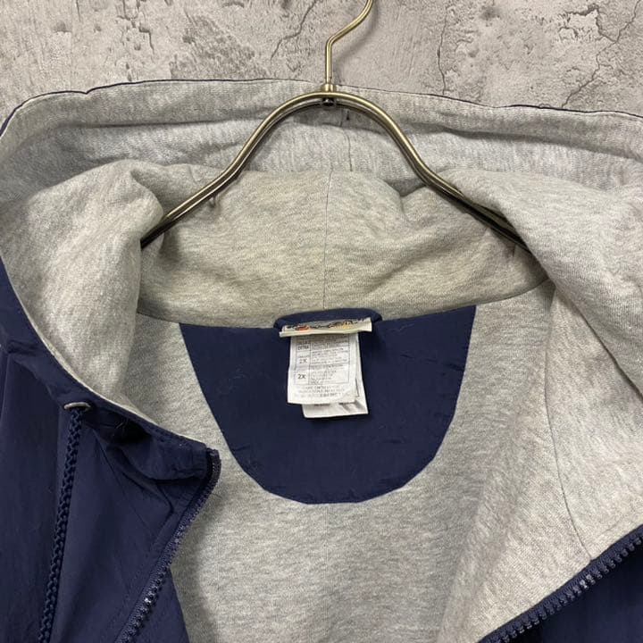 レア US古着○ディズニー ミッキー 両面刺繍ナイロンブルゾン メンズ