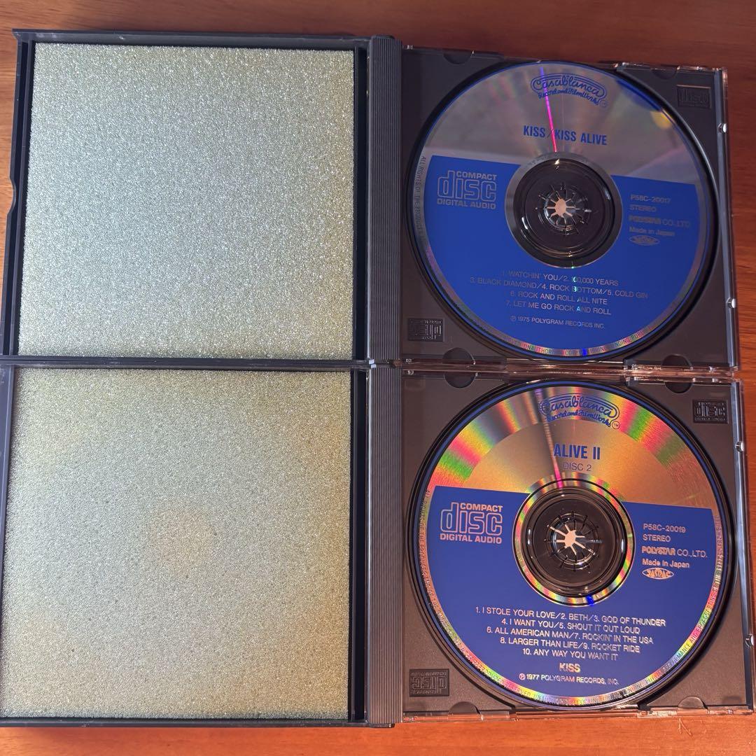 【中古CD】 旧規格 KISS 「ALIVE」「ALIVE 2」 セット