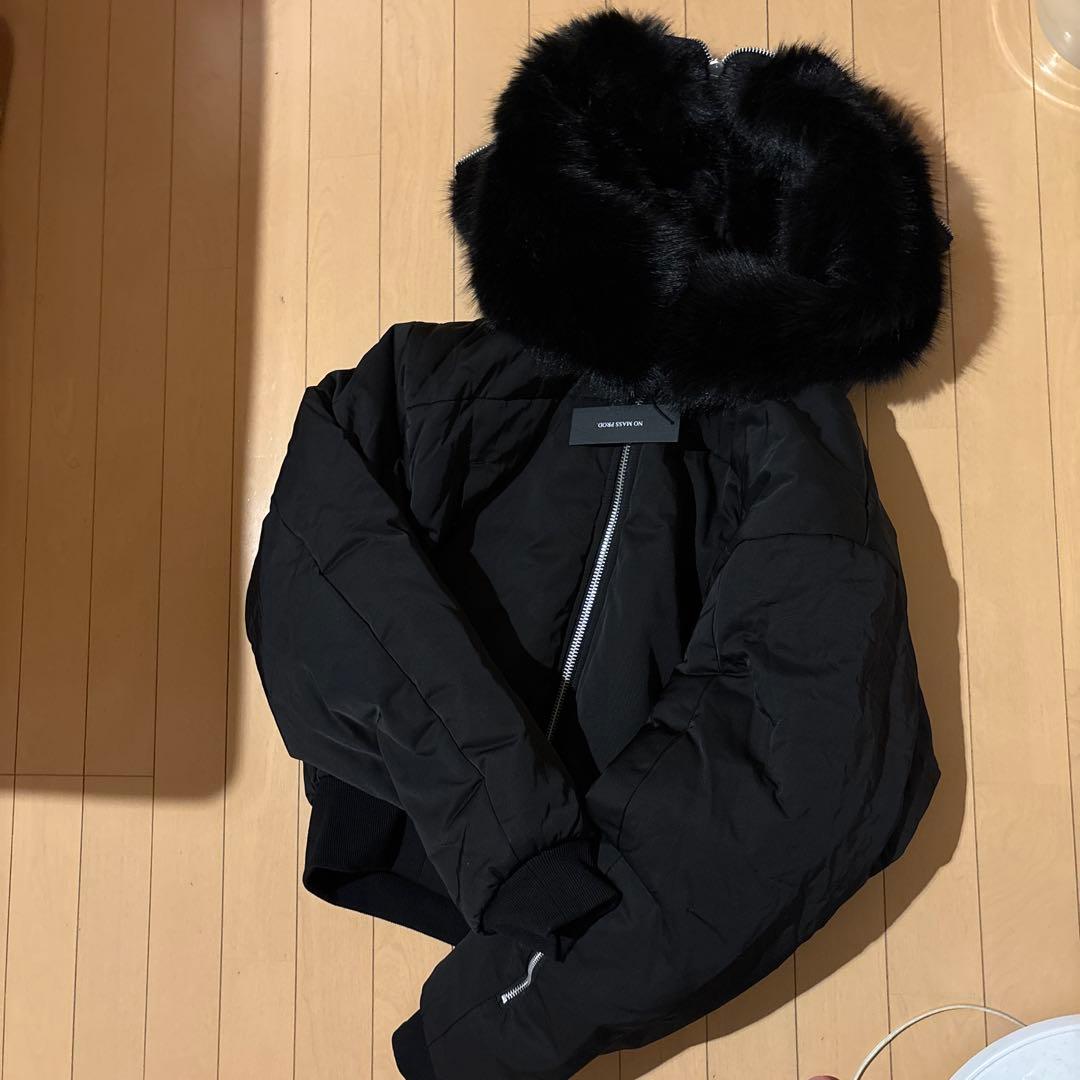 NO MASS PROD. ファー付きダウンジャケット - メルカリ