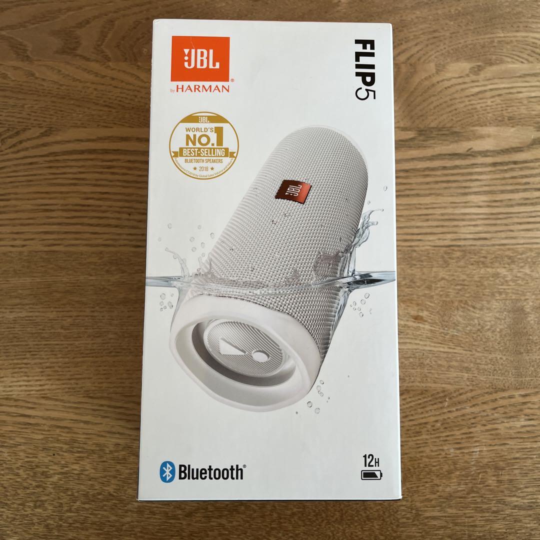 JBL FLIP5 WHITE Bluetoothスピーカー