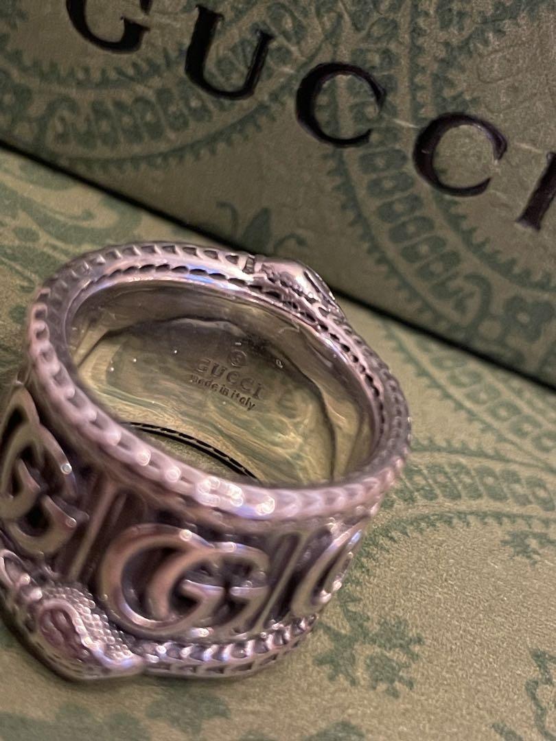 GUCCI グッチ ダブルG マーモント スネーク リング