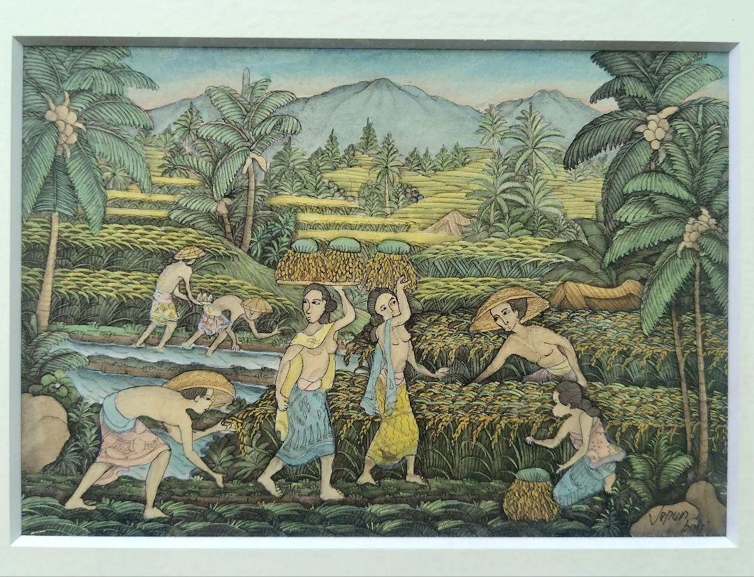 バリ島　絵画　①　バリアート　バリ　アジアン雑貨