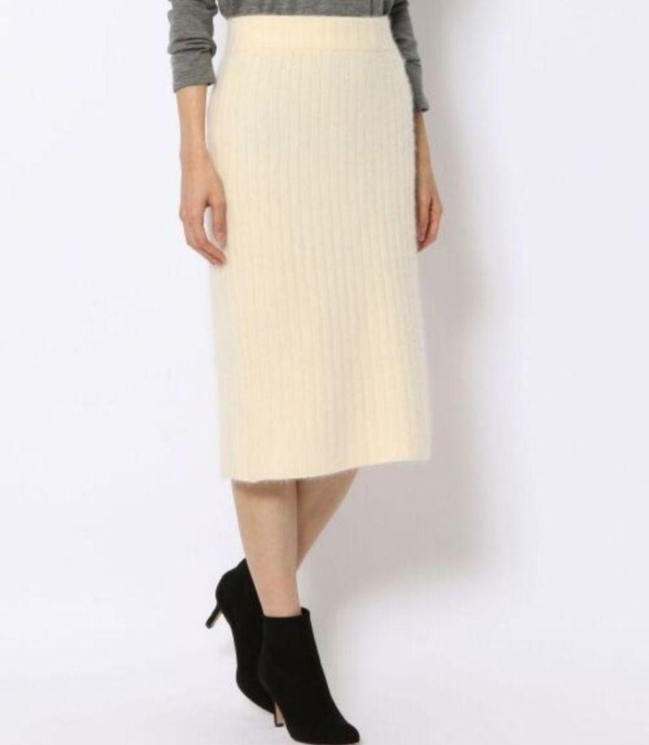 ⑧<ホワイト>BALLSEY フェレット タイトスカート ⑧<ホワイト>BALLSEY フェレット タイトスカート